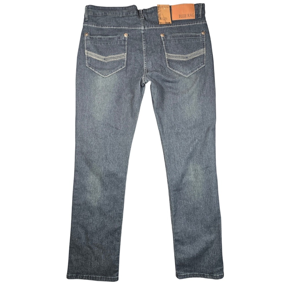 BLUE RAG Mens Flex Fit Indigo Denim Jeans Style BUJ6002 Size 38x30 - Picture 13 of 15